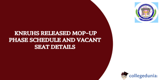 Telangana NEET AYUSH Counselling 2024: Mop-Up Phase Schedule and Vacant Seat Details Released